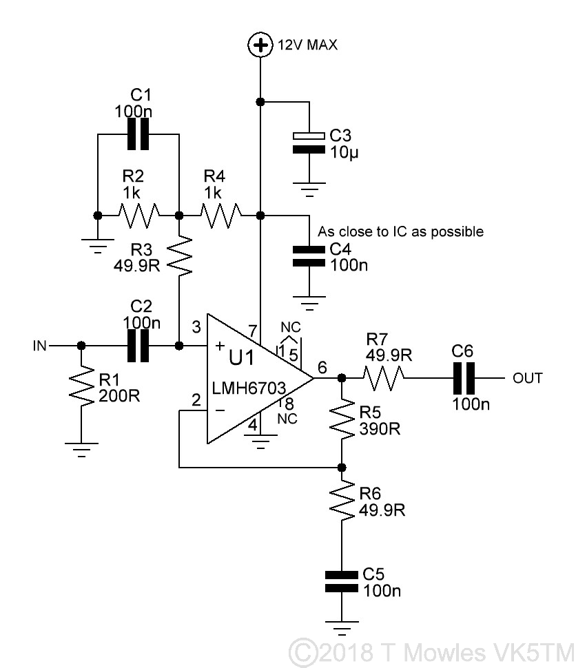 DDS amp schematic