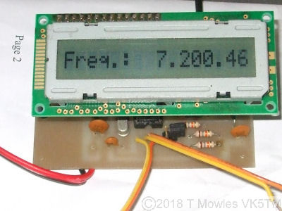 Frequency meter connected and working