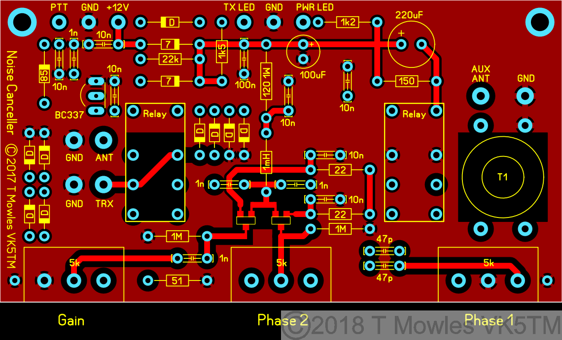 noise canceller component placement