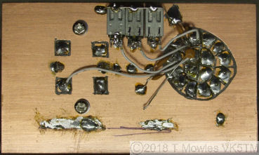 behind vfo front panel