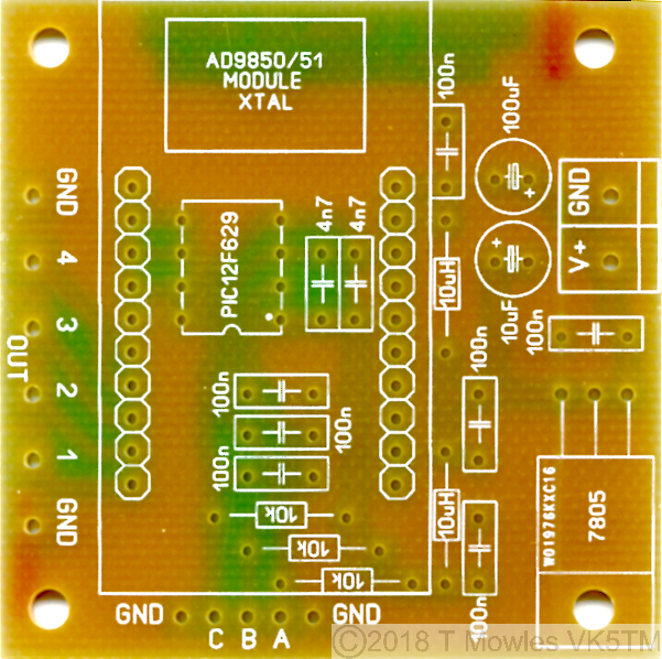 Xtal substitute pcb top