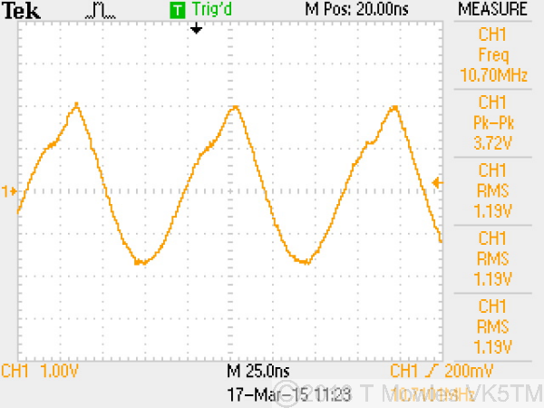 Original oscillator output