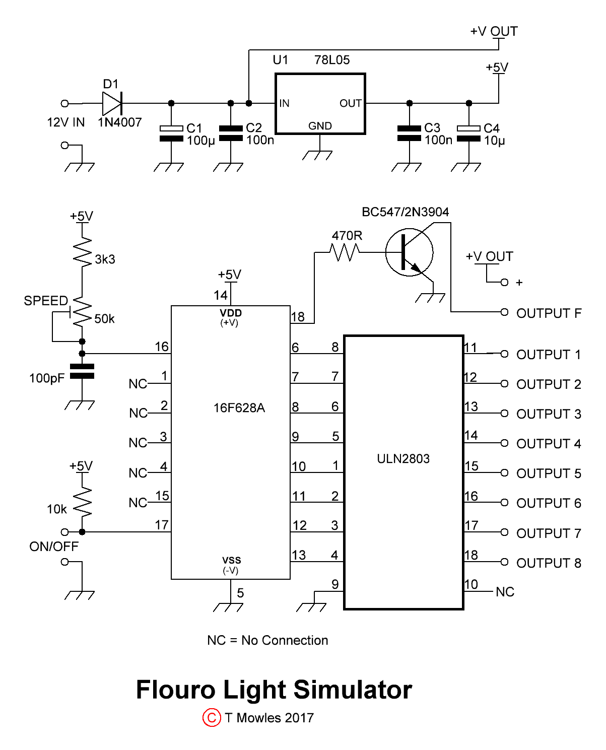 Flouro simulator schematic