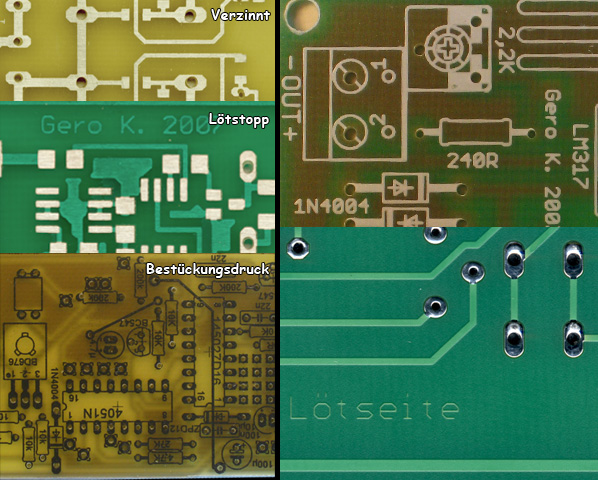 verschiedene Leiterplatten